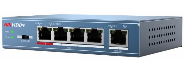 Switch cấp nguồn PoE 5 Port DS-3E0105P-E