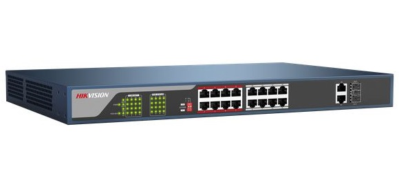 Switch cấp nguồn PoE 16 Port DS-3E0318P-E